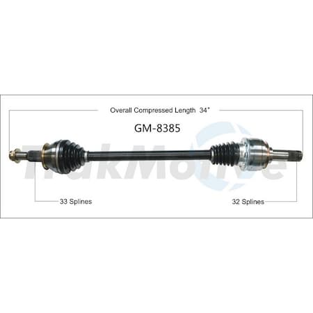 Surtrack Axle Cv Axle Shaft, Gm-8385 GM-8385